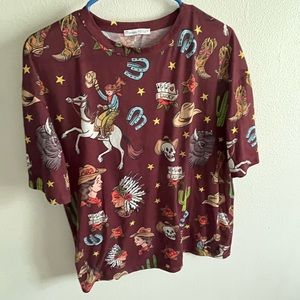 cool shirt with cowboy design